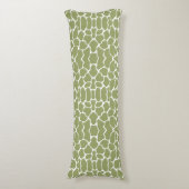 Coussins Longs Giraffe Safari verte (Devant (Vertical))