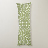 Coussins Longs Giraffe Safari verte (Dos (Vertical))