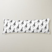 Coussins Longs Giraffe Silhoutte noir et gris (Devant)