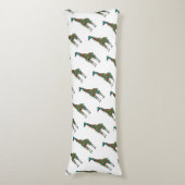 Coussins Longs Giraffe Siloette Brown et Turquoise (Devant (Vertical))
