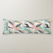 Coussins Longs Giraffe Whimsical Polka Dot Motif - Pastel (Devant)