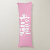 Coussins Longs Girl Power Rose (Devant (Vertical))
