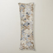 Coussins Longs Glam de sirène gris argenté or #1 (Devant (Vertical))