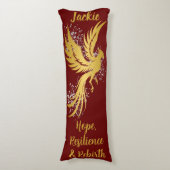 Coussins Longs Glam Gold Phoenix Silver Parties scintillant Monog (Devant (Vertical))