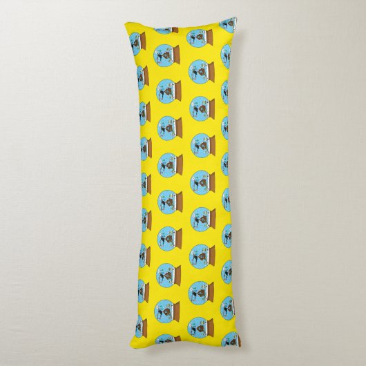 Coussins Longs Globe des neiges avec chant Blackbird (Dos (Vertical))