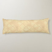 Coussins Longs Gold et bleu à feuillage persistant arbre élégant (Dos)