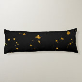 Coussins Longs Gold Flakes Noir (Dos)