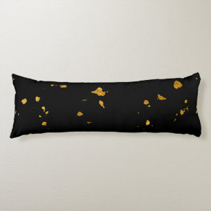 Coussins Longs Gold Flakes Noir