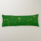 Coussins Longs Gold Flakes sur Emerald Green (Dos)