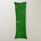 Coussins Longs Gold Flakes sur Emerald Green (Devant (Vertical))