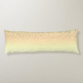 Coussins Longs Gold Parties scintillant Girly Luxe Moderne Monogr (Dos)