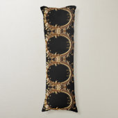 Coussins Longs Golden Floral Ornate Body Pillow (devant Vertical)