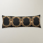 Coussins Longs Golden Floral Ornate Body Pillow (Dos)