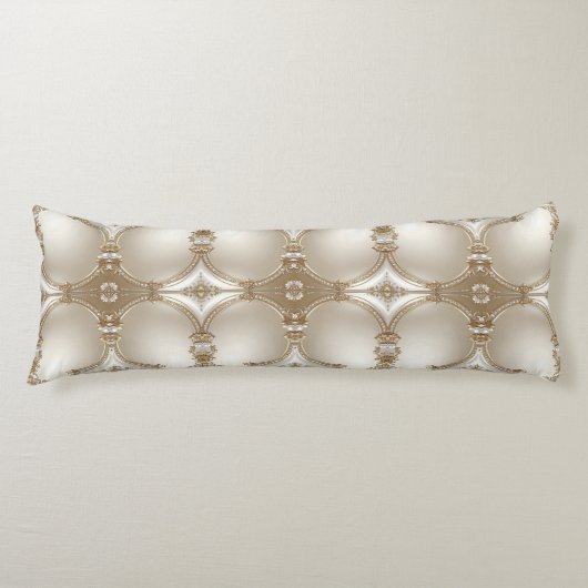 Coussins Longs Golden Ornate Frame with Pearls Body Pillow (Devant)