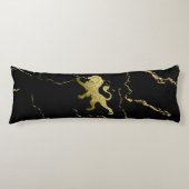 Coussins Longs Golden Royal Lion Marbre noir (Devant)