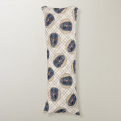 Coussins Longs Gordon Setter Peinture Black Cute Original Chien A (Devant (Vertical))