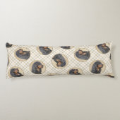 Coussins Longs Gordon Setter Peinture Black Cute Original Chien A (Dos)