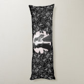 Coussins Longs Gothique Emo Enfants Kiss Valentine's Day (Dos (Vertical))