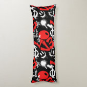 Coussins Longs grafitti LOVE B. Black BG (Dos (Vertical))