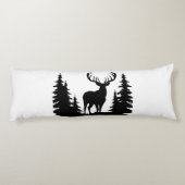 Coussins Longs Grand cerf parmi les pins vecteur (Dos)