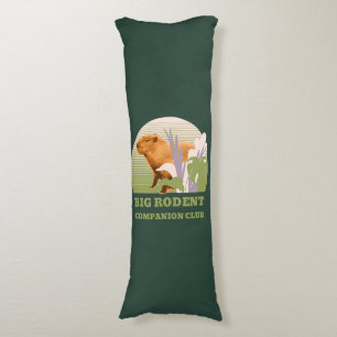 Coussins Longs Grand Club de Compagnons Rongeurs Capybara