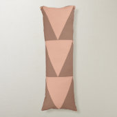 Coussins Longs Grand Triangles géométriques Mocha Mousse Dusty ro (Devant (Vertical))