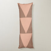 Coussins Longs Grand Triangles géométriques Mocha Mousse Dusty ro (Dos (Vertical))