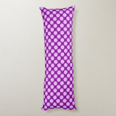 Coussins Longs Grands pois rétro - orchidée et violet (Dos (Vertical))