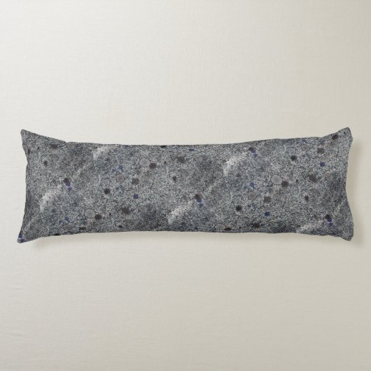 Coussins Longs Granit gris avec détails bleus (Devant)