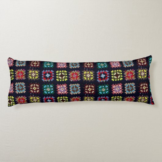 Coussins Longs Granny carrés (Dos)