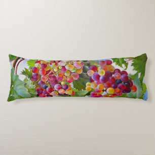 Coussins Longs Grapevine ensoleillée - Raisins colorés Peinture d