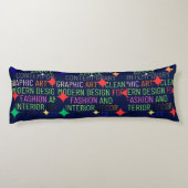 Coussins Longs Graphique Contemporain Simple (Dos)