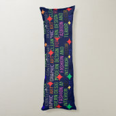 Coussins Longs Graphique Contemporain Simple (Dos (Vertical))