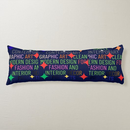 Coussins Longs Graphique Contemporain Simple (Devant)