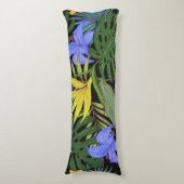 Coussins Longs Graphique de fleur d'Aloha de Hawaii tropical (Devant (Vertical))