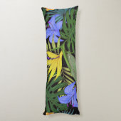 Coussins Longs Graphique de fleur d'Aloha de Hawaii tropical (Dos (Vertical))