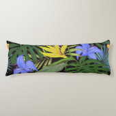 Coussins Longs Graphique de fleur d'Aloha de Hawaii tropical (Devant)