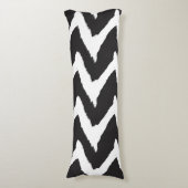 Coussins Longs Graphique noir blanc (Devant (Vertical))