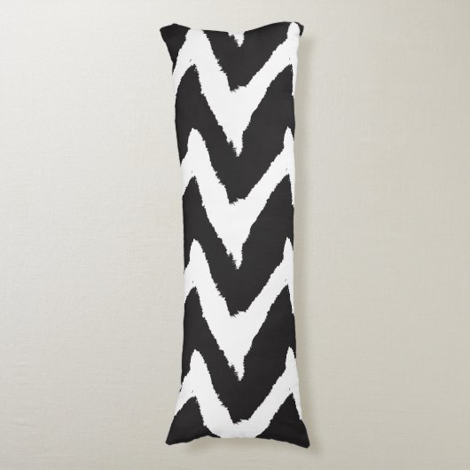 Coussins Longs Graphique noir blanc (Devant (Vertical))