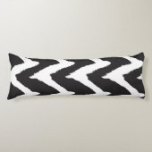 Coussins Longs Graphique noir blanc (Devant)