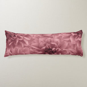 Coussins Longs Grappe de Dahlias Floraux Mauve Clair