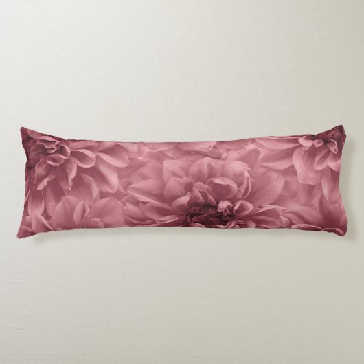 Coussins Longs Grappe de Dahlias Floraux Mauve Clair (Devant)