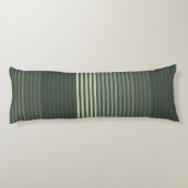 Coussins Longs Green, Gray, Black, Cream Stripes (Dos)