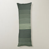 Coussins Longs Green, Gray, Black, Cream Stripes (Dos (Vertical))