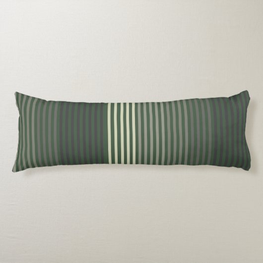 Coussins Longs Green, Gray, Black, Cream Stripes (Devant)