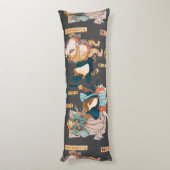 Coussins Longs Grenouille japonaise ukiyo-e Froggies (Dos (Vertical))