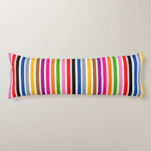 Coussins Longs Grilles multicolores blanches Conception Motif