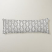 Coussins Longs gris argenté / gris et blanc (Dos)
