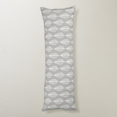 Coussins Longs gris argenté / gris et blanc (Dos (Vertical))