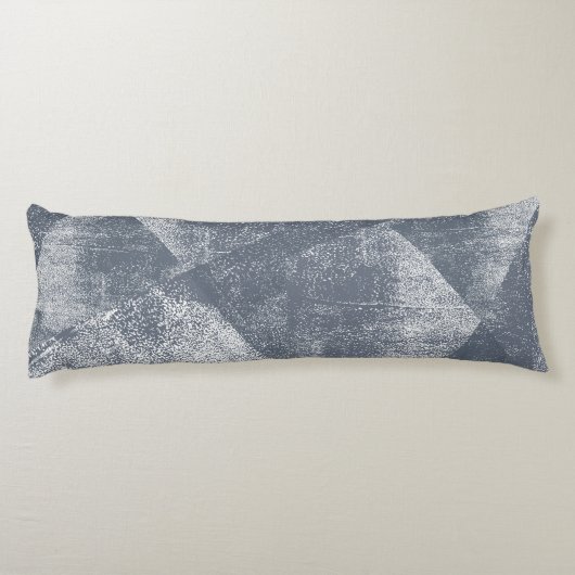 Coussins Longs Gris bleu foncé Texture géométrique minimale d'enc (Dos)